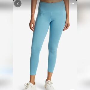 Zella High Waist 7/8 Teal Dolphin Leggings sz XS New With Tags